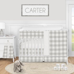 Grey buffalo on sale plaid crib skirt